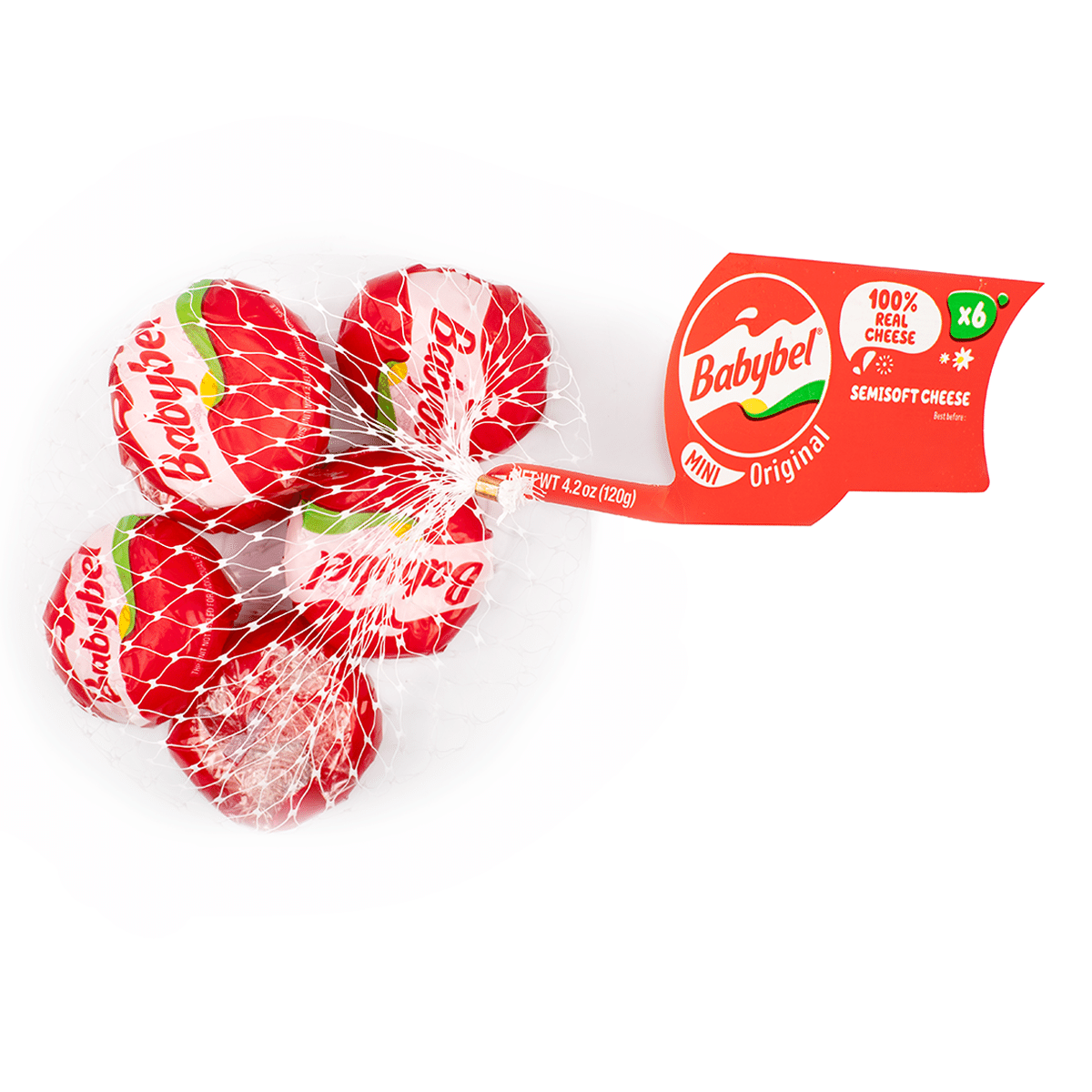 Queso Semi Blando Original Babybel 6ud 4.2 oz