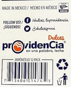 Providencia Jamoncillo Milk Candy 1.23 oz*12 counts