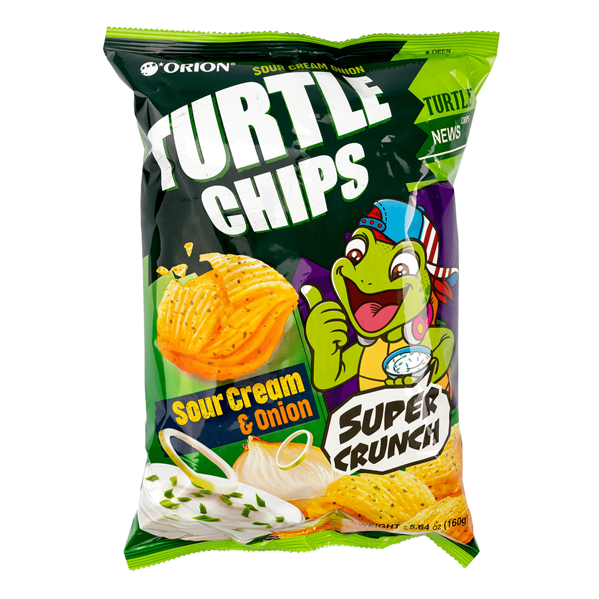 ORION TURTLE CHIPS SOUR ONION(L) 160 g