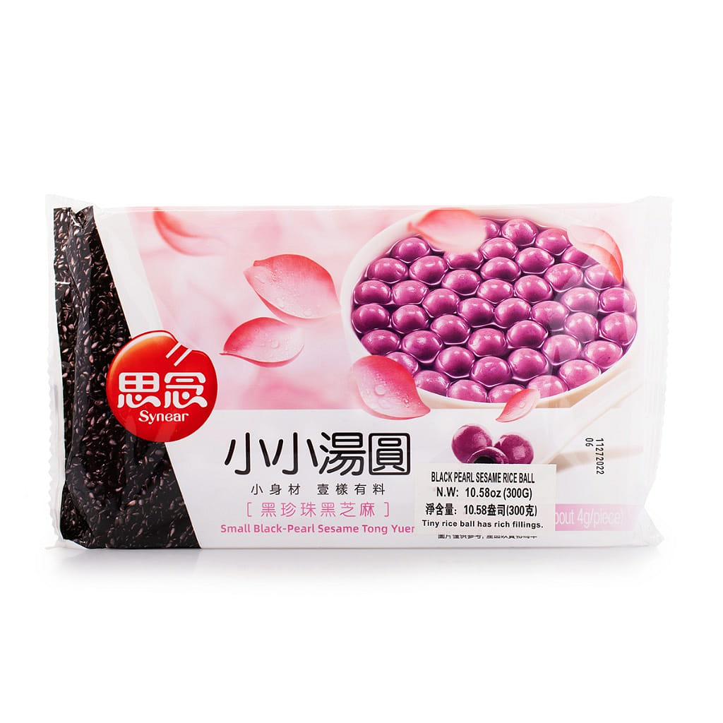 Synear Mini Black Sesame Rice Balls, Frozen 300 g