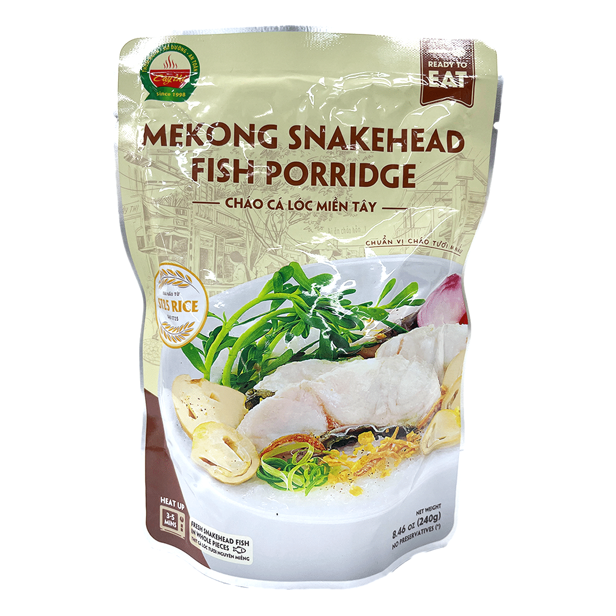 Cháo Cây Thị - Cháo Cá Lóc Miền Tây 8.46 oz
