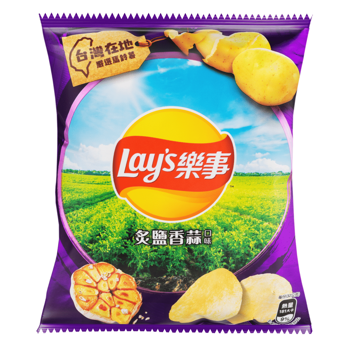 Potato Chips (Grilled Garlic Flavor) 32 g