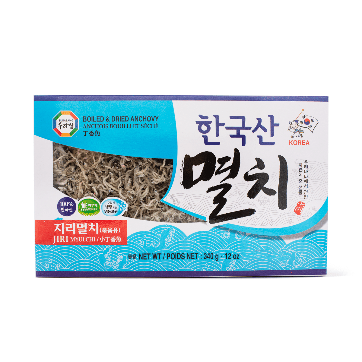 Surasang 한국산 통영 멸치 지리멸치 볶음용 12 온스