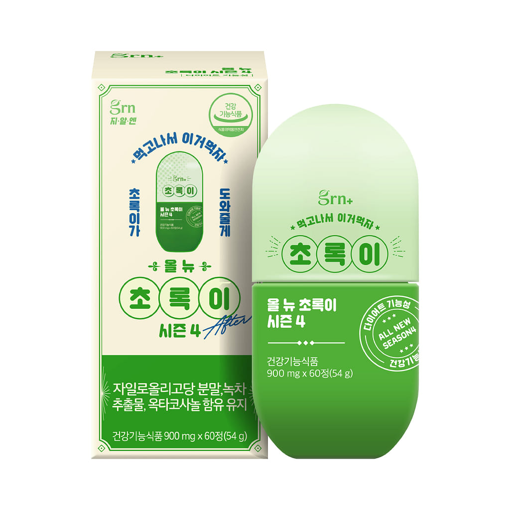 GRN Green Season 4 ผลิตภัณฑ์เสริมอาหารควบคุมน้ำหนัก สารสกัดคาเทชินจากชาเขียว 60 เม็ด 1 ขวด