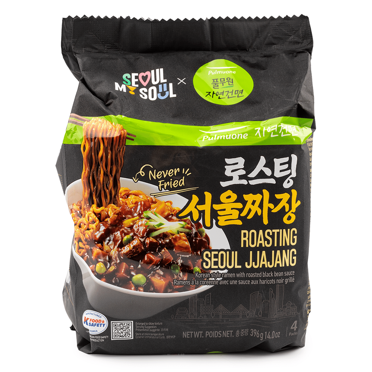 Mì Tương Đen Jjajang Seoul Rang Pulmuone 14 oz