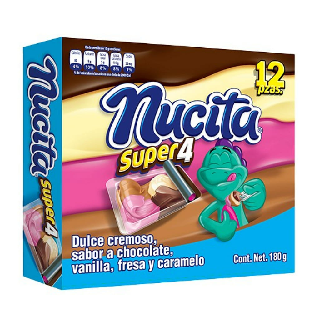 Nucita Super 4 Dulce Cremoso 0.52 onza(s)*12 paquetes
