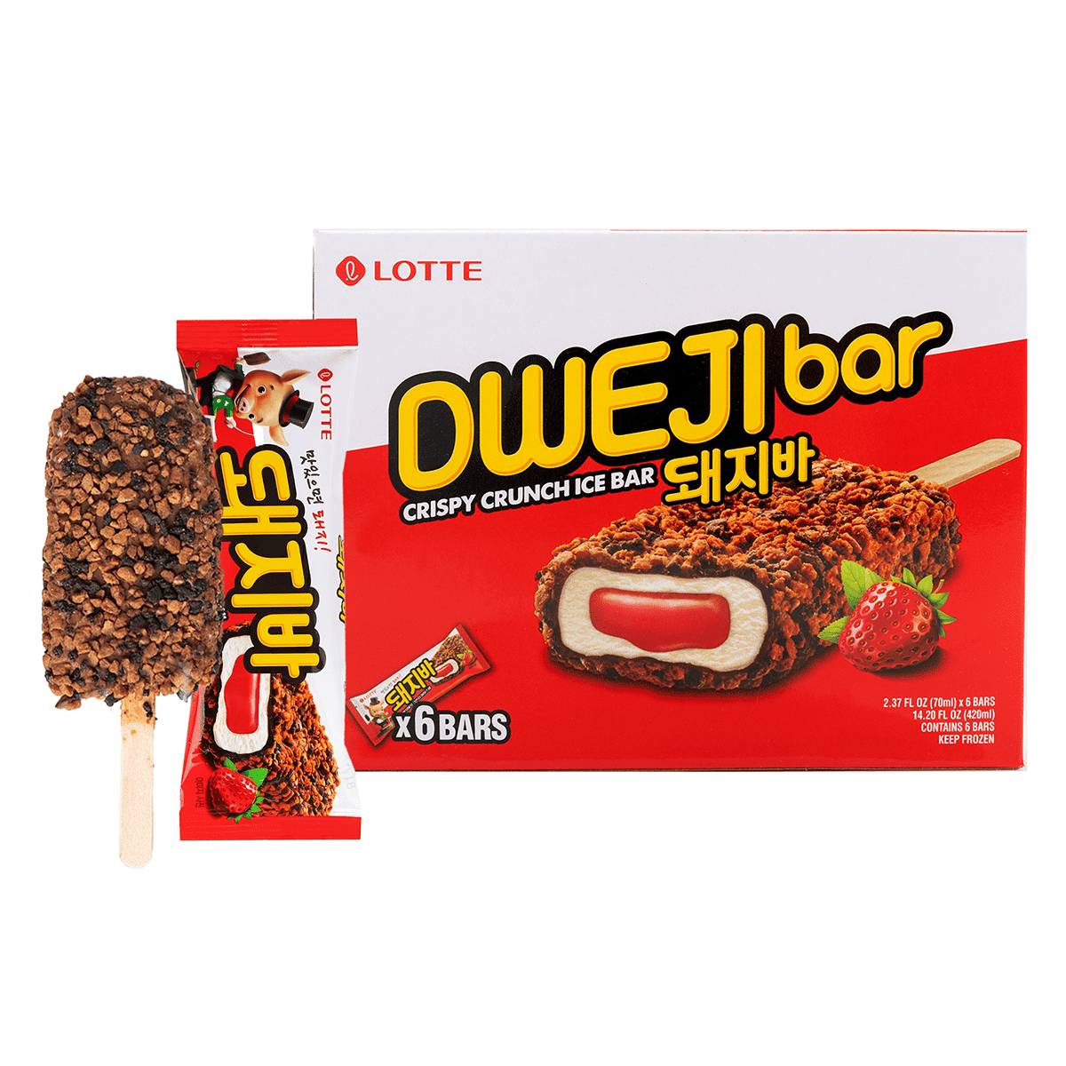롯데 돼지바 6개입 1 케이스