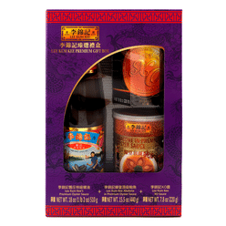 LKK PREMIUM GIFT BOX(PREMIUM OYSTER SAUCE+ABALONE IN POS+XO SAUCE) 41.3 oz