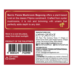 Barrio Fiesta Mushroom Bagoong Spicy Sauteed Shrimp Paste 230 g*24 pack