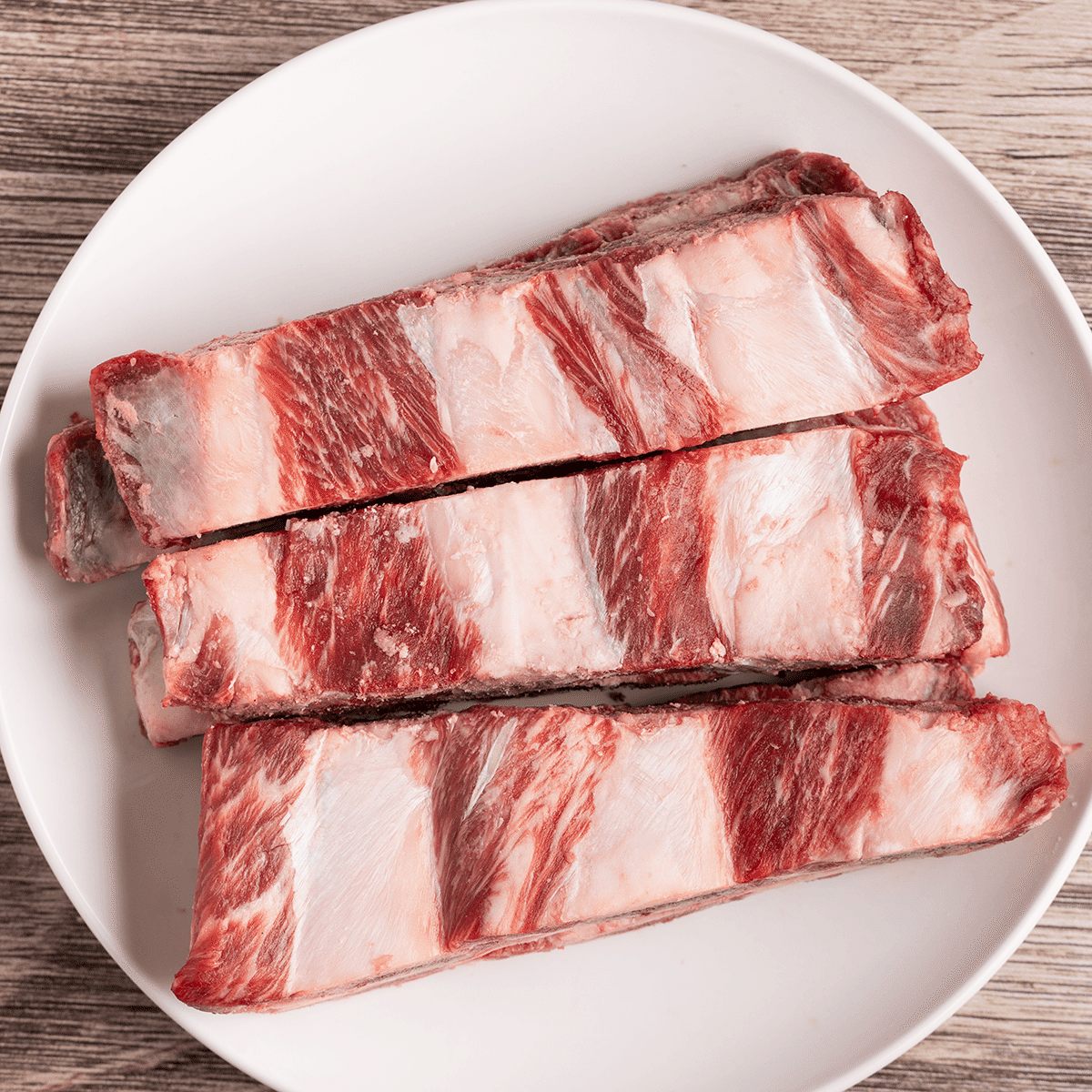Beef Short Ribs Bone-In for Soup, Less Meaty Cut, Frozen 3 lb