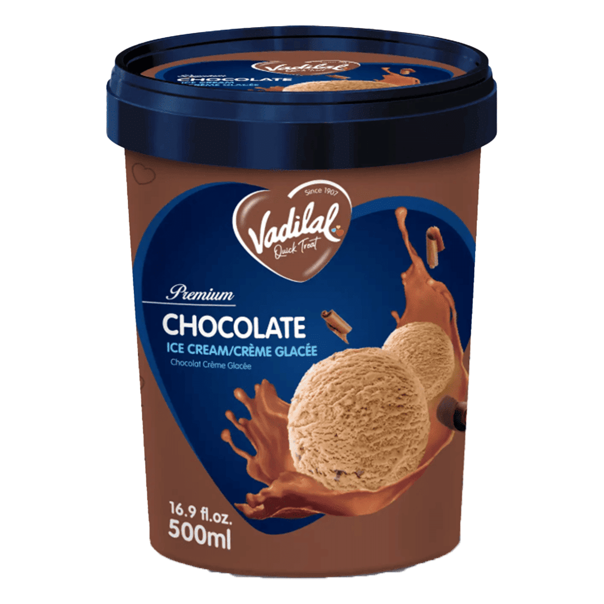Vadilal Premium Chocolate Tub, Frozen 500 ml