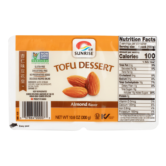 weee_tofuplantbased_Sunrise Almond Tofu Dessert 2ct 10.6 oz
