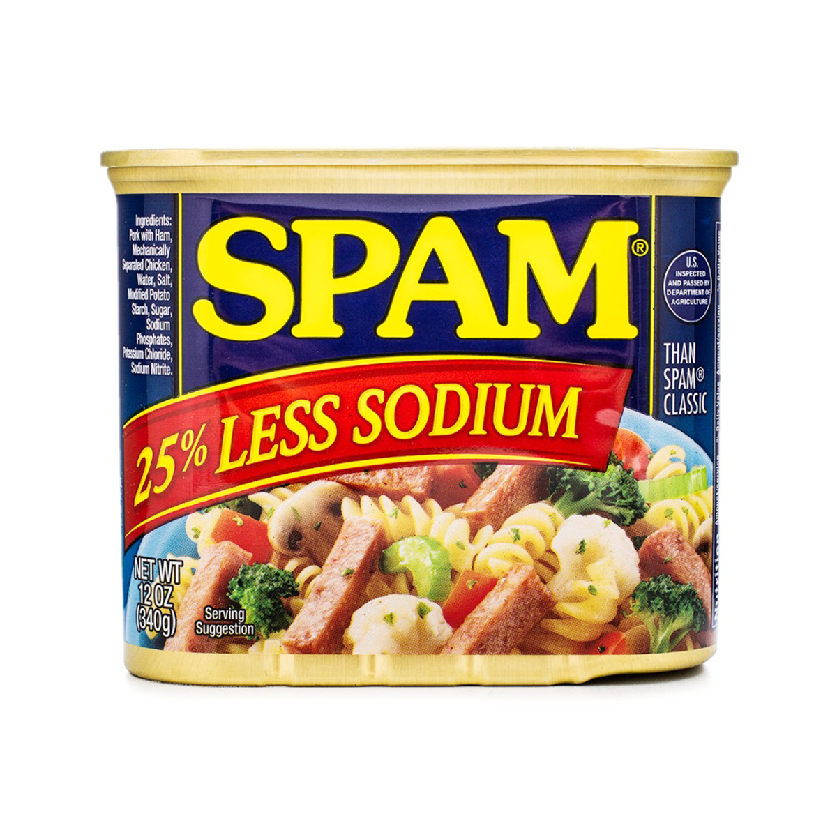 Spam 25% Less Sodium Lunch Meat 12 oz