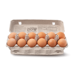 The Farmers Cow Extra Brown Large Eggs 12 ct 12 count