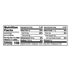 Tropical Cheese Longhorn Style Cheddar Cheese 8 oz