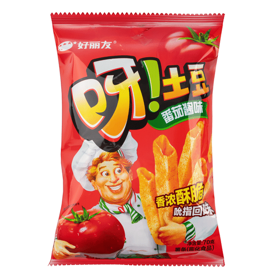 weee_snack_Fry Cut Potato Chips, Tomato Flavor 70 g