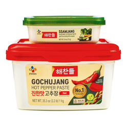 CJ Hot Pepper Paste 1kg + Free Ssamjang Seasoned Soy Bean Paste 170g 1 each