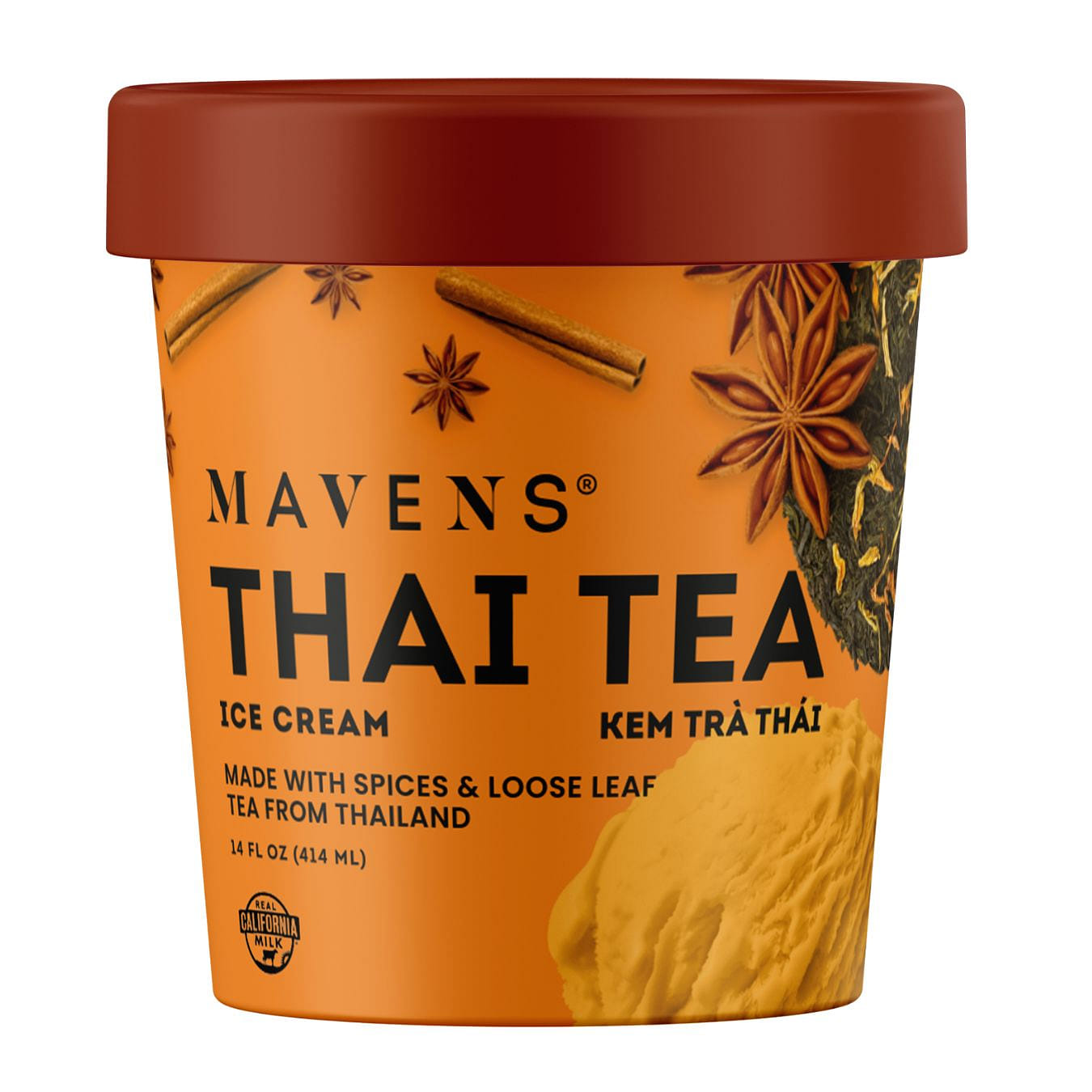 Helado de té tailandés Mavens 14 onza(s) líquida(s)