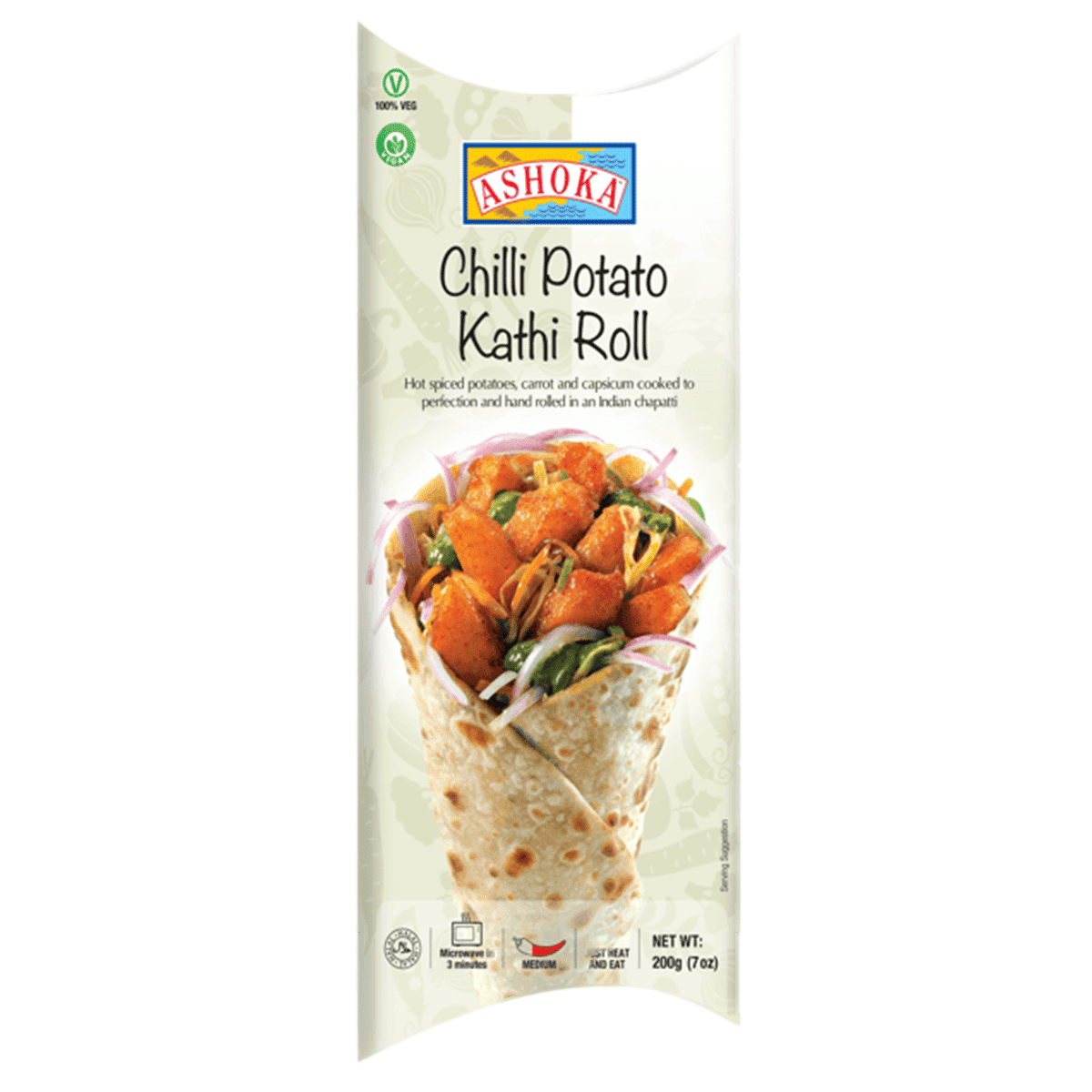 Ashoka Kathi Roll - Chilli Potato, Frozen 200 g