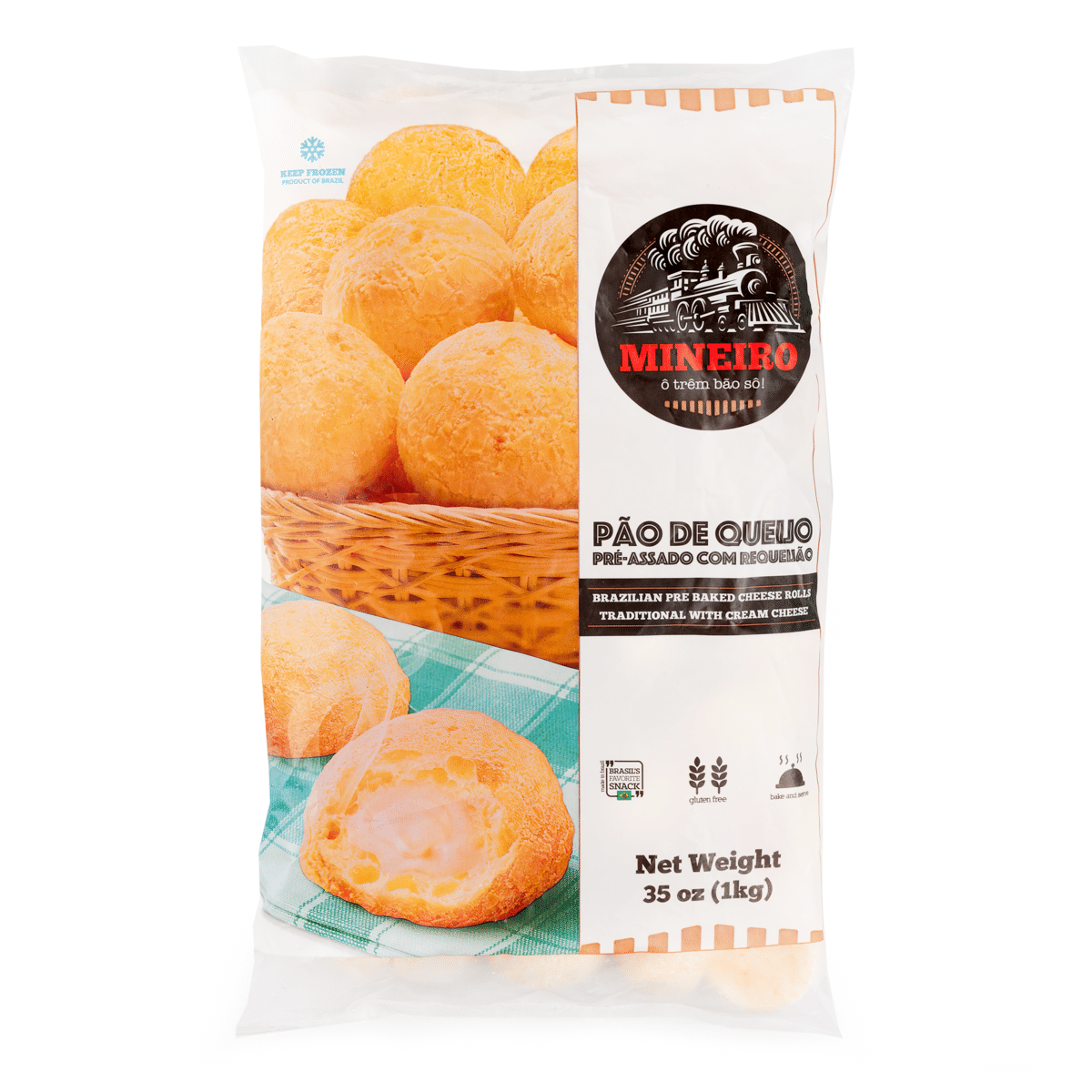 Pão de Queijo com Requeijão Pré-assado Mineiro 35 oz