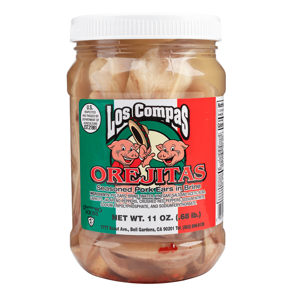 Orelhas de porco temperadas Los Compas 11 oz