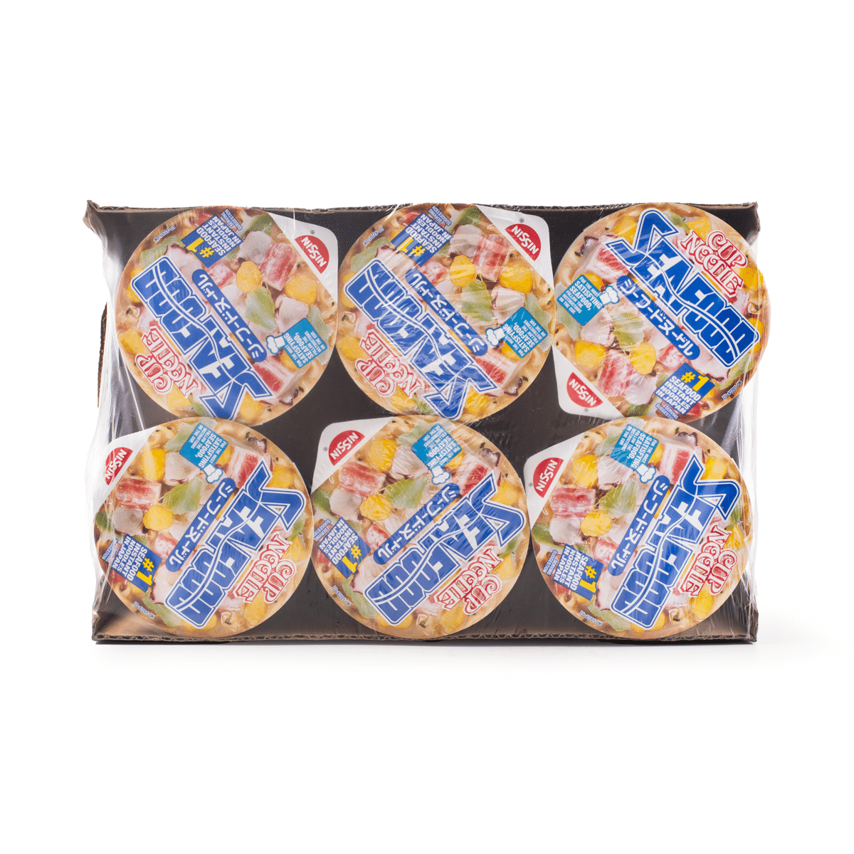 日清 合味道杯麵 海鮮味 六包裝 2.68 盎司