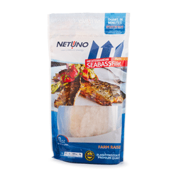 Netuno Branzino Fillet Skin On Boneless, Frozen 12 oz