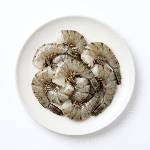 กุ้งลายเสือขนาดใหญ่ แบบมีเปลือก ไม่มีหัว 1.5 ปอนด์