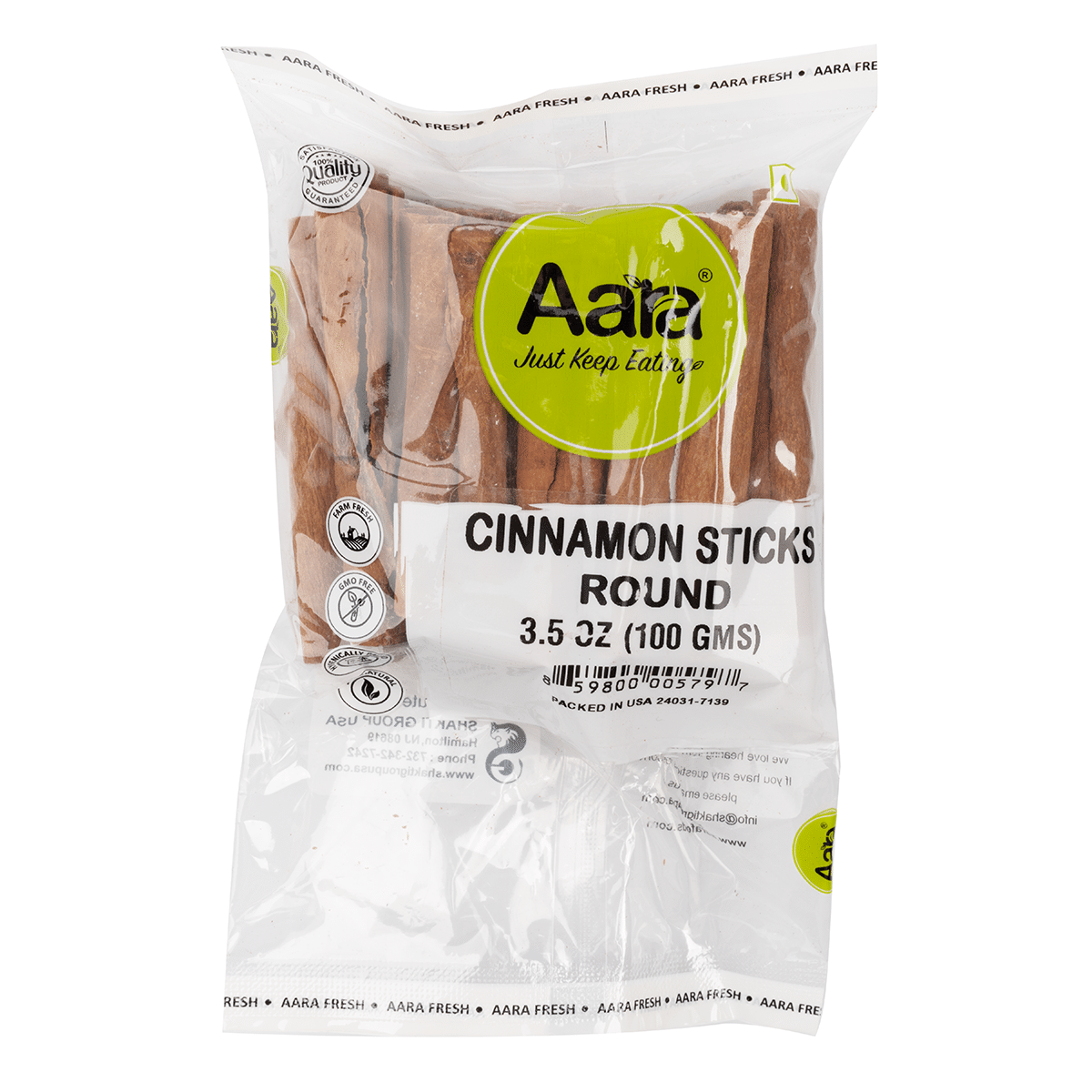 Palitos de Canela Redondos, Aara 100 g