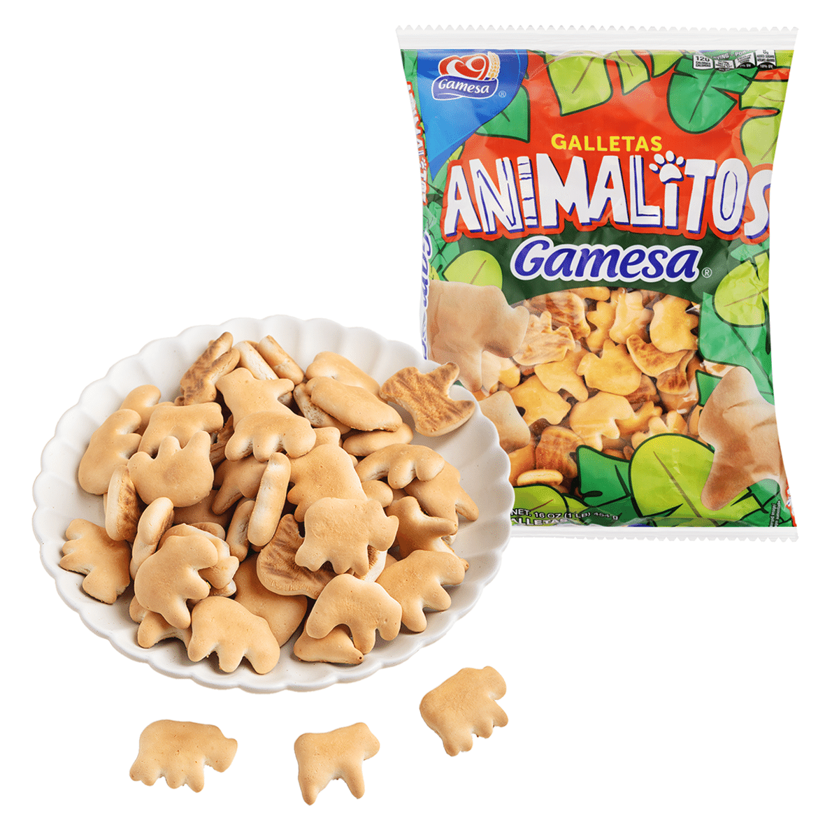 Gamesa Animalitos Galletas 16 oz