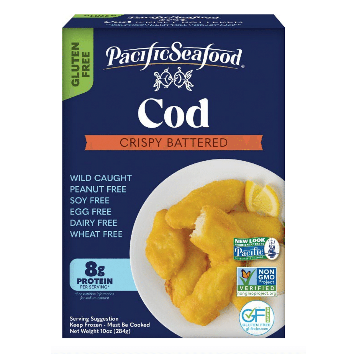 Pacific Seafood グルテンフリー サクサク衣のタラ 冷凍 10 オンス
