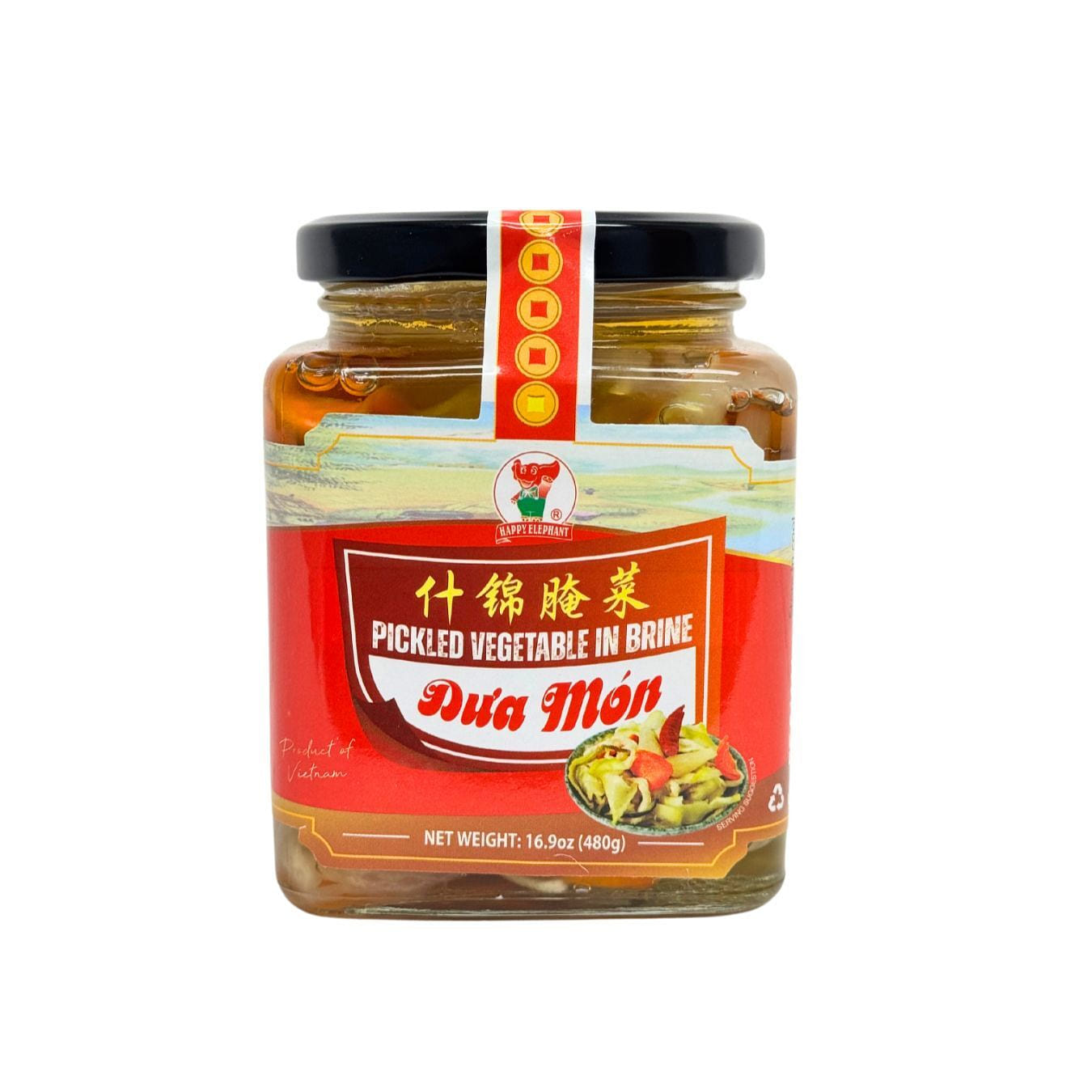 Happy Elephant Pickled Vegetables in Brine 16.9 oz