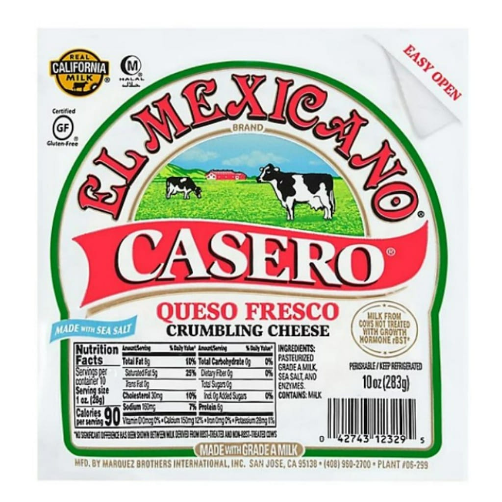 El Mexicano Casero Queso Fresco Crumbling Cheese 10 온스