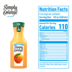 Simply 오렌지 주스 오렌지 100% 46 액량 온스