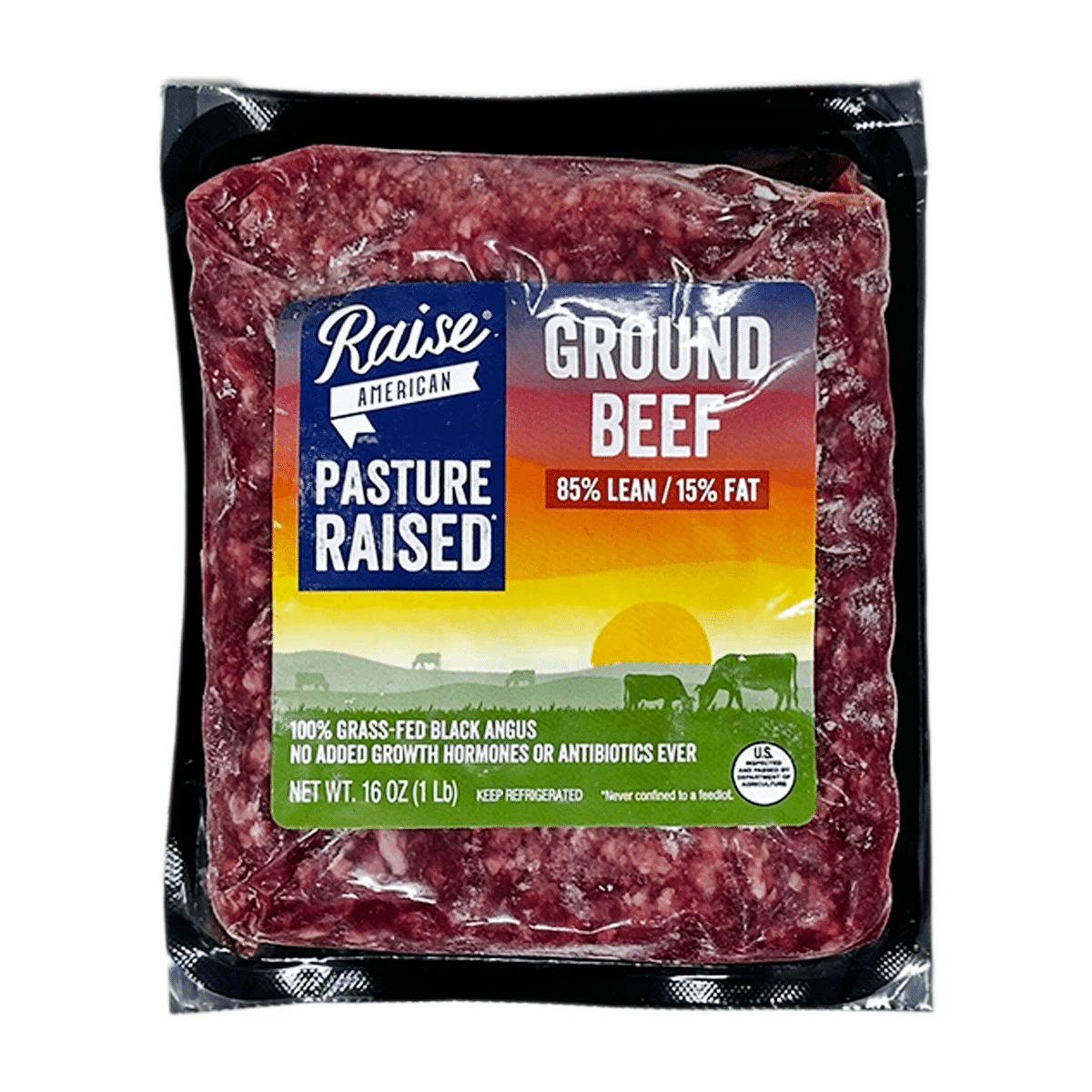 100% Grass Fed Angus Ground Beef 85/15 1 ポンド