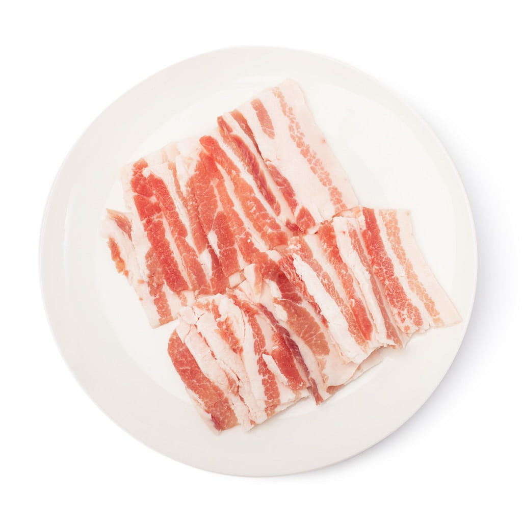Japanese Style Mugifuji Sliced Pork Belly 4mm, Frozen 1.5 lb