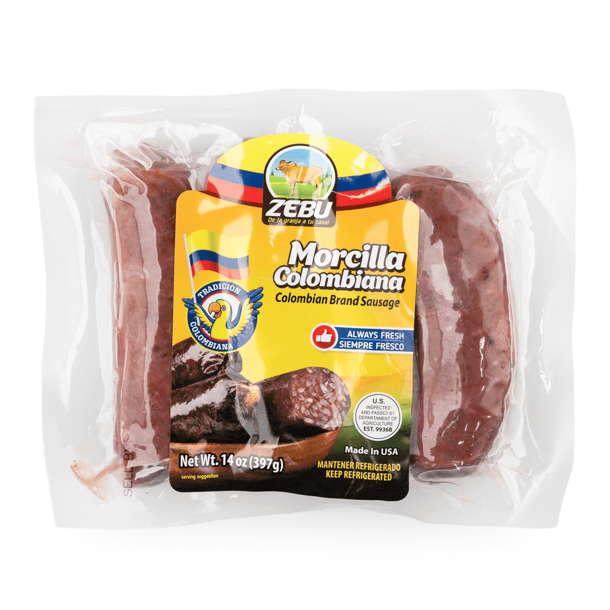 Colombian Brand Sausage Zebu 397 g