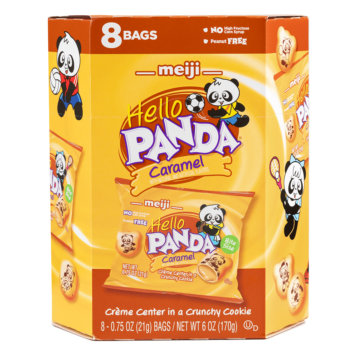 明治ハローパンダチョコレートビスケット キャラメル味 170 グラム