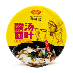 Hua Wei Fang Sour Soup Noodle Leaves Seaweed and Shrimp Salt Flavor 3.88 oz