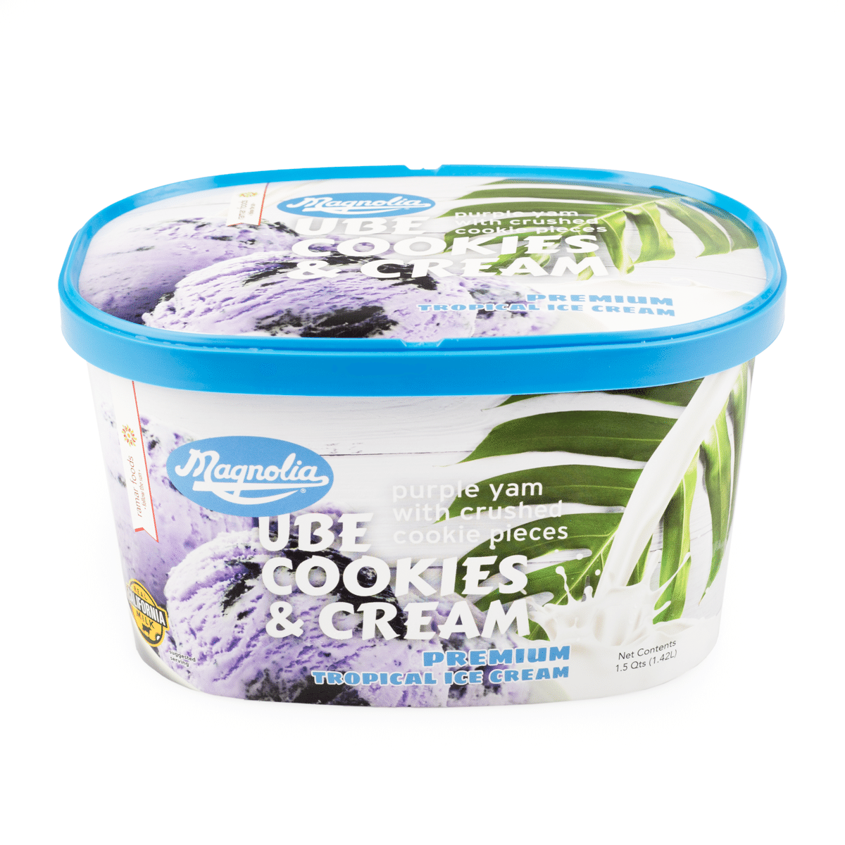 Magnolia Ube Cookies and Cream Ice Cream 48 oz