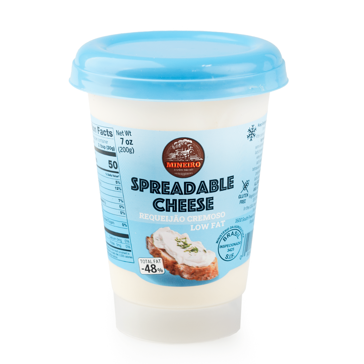 Mineiro Low-Fat Spreadable Cheese 7 oz