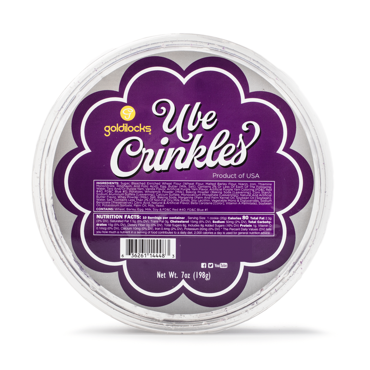 Galletas de Ube Congeladas, Goldilocks 198 gramo(s)