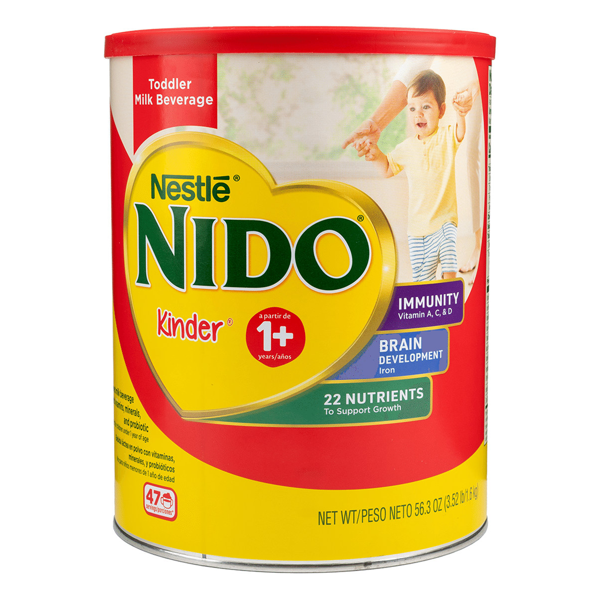 Nido Kinder Alimento para niños de 1 a 3 años, en polvo 3.52 libra(s)