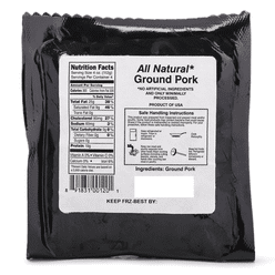 Platinum Gourmet Ground Pork Frozen 1 lb