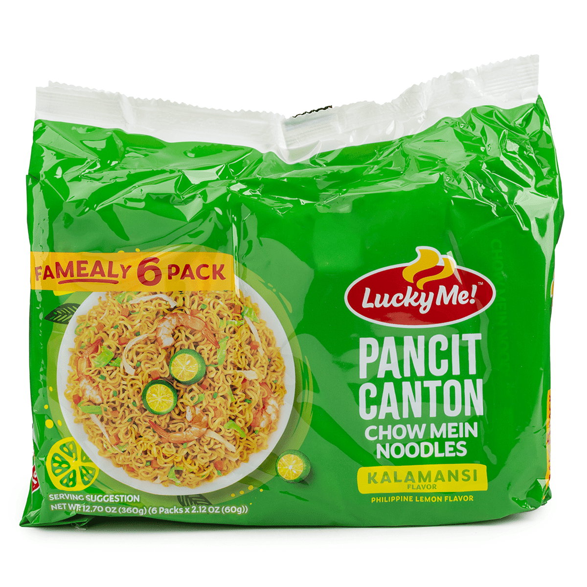 Lucky Me บะหมี่ผัดแห้งรสคาลามันซี 60ก.*6 360 กรัม