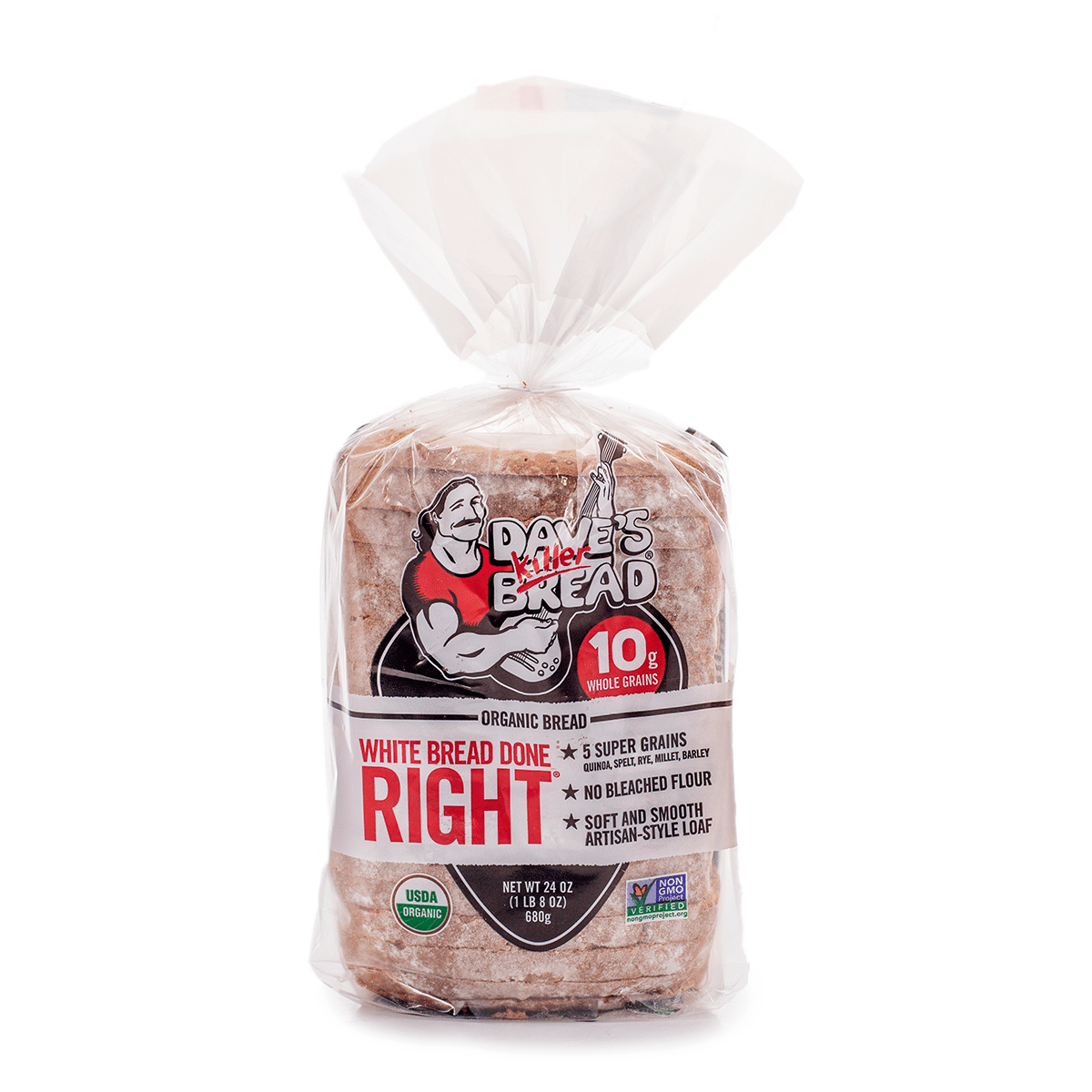 Dave's Killer Bread White Bread Done Right, Frozen 680 g