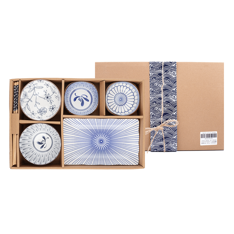 Get Japanese Ceramic Tableware / Set of 7 Pieces (New) 1 case