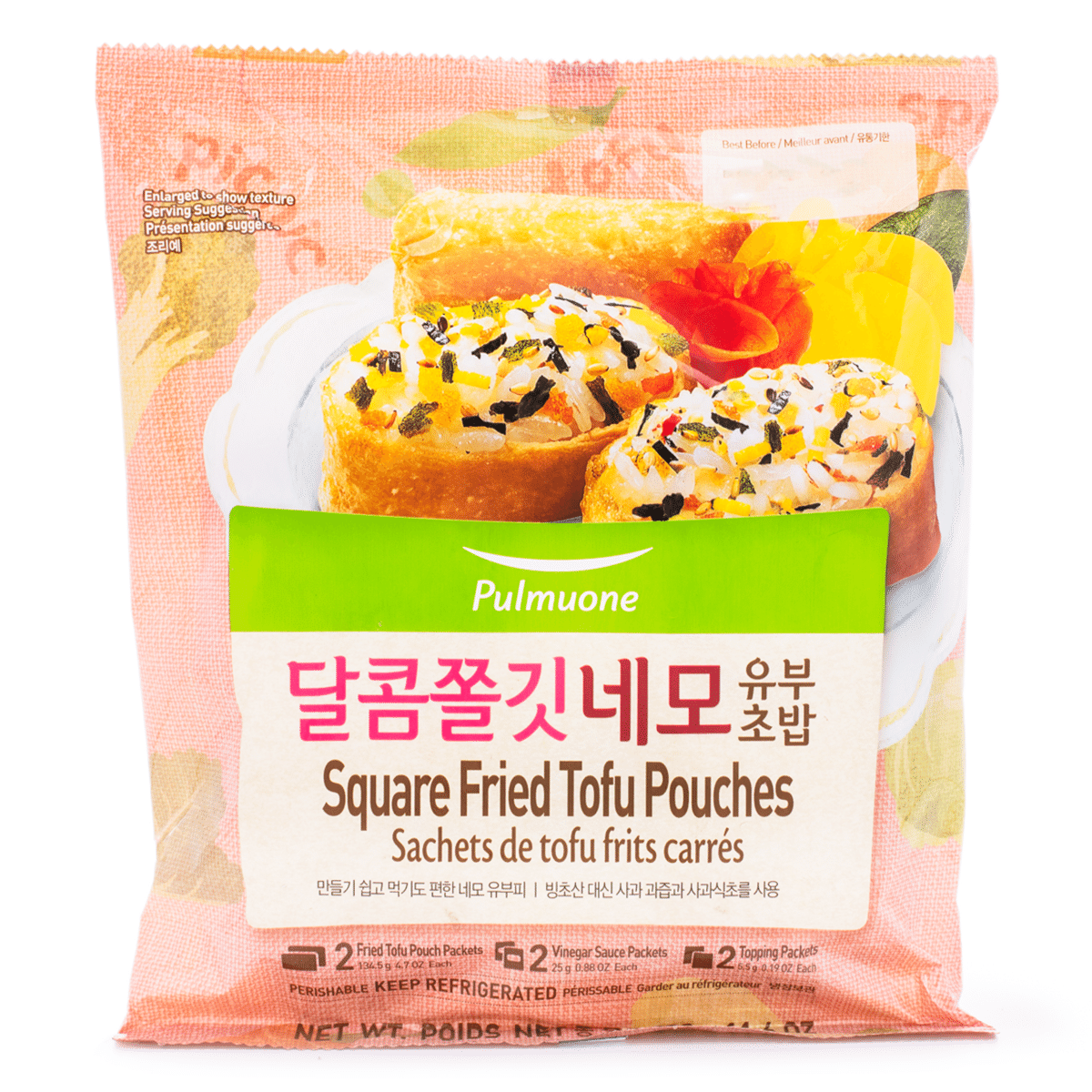 Pulmuone Square Fried Tofu Pouches 11.6 oz
