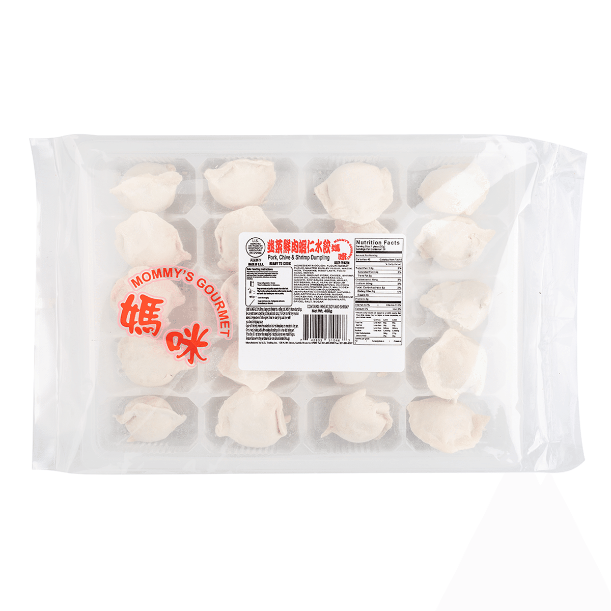 Mommy's Gourmet Pork, Chive & Shrimp Dumpling 450 g