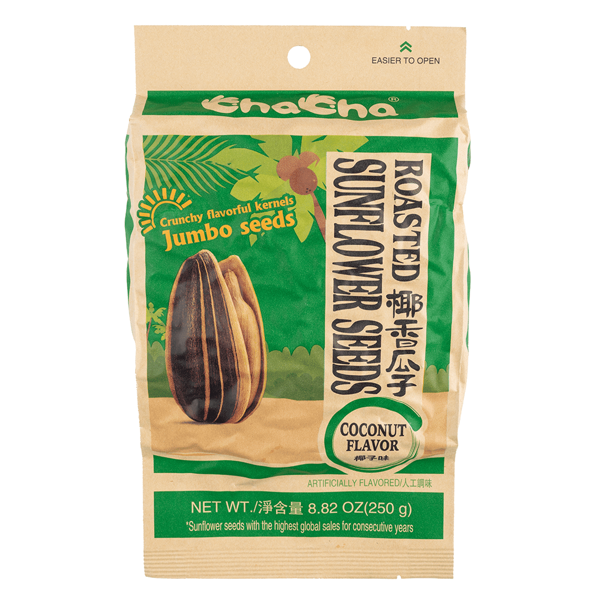 Chacha Sunflower Seeds, Coconut Flavor 250 g
